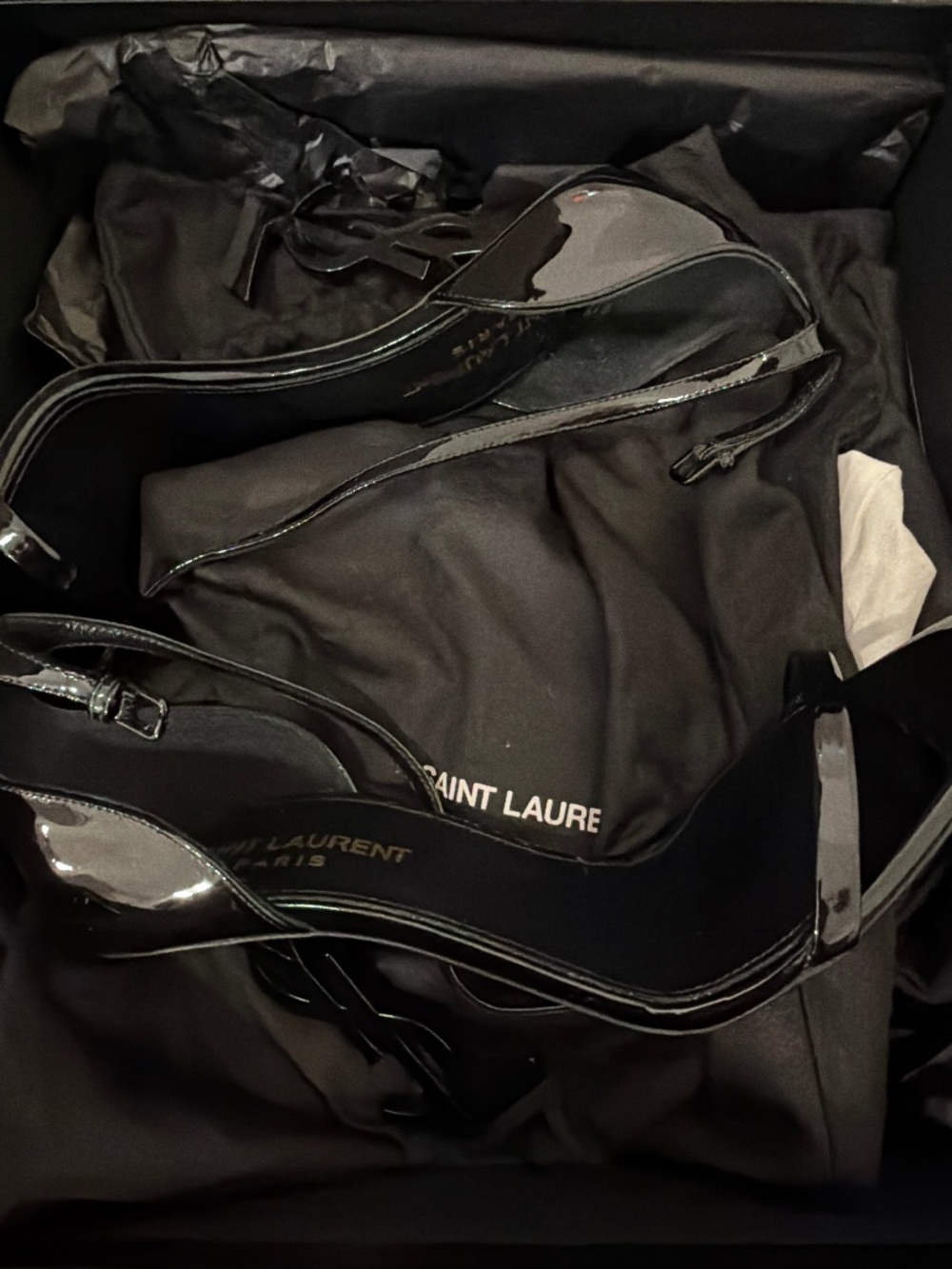 YSL Logo heel